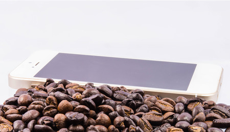 coffee bean isolateの写真素材