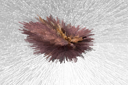 coffee beans isolated extrudeの写真素材