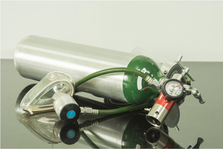 oxygen cylinderの写真素材