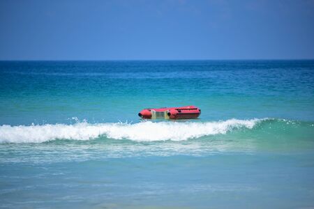 boat on sea and white wave conceapt seascape