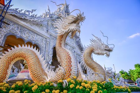 king of Nagas at temple Thailand culture