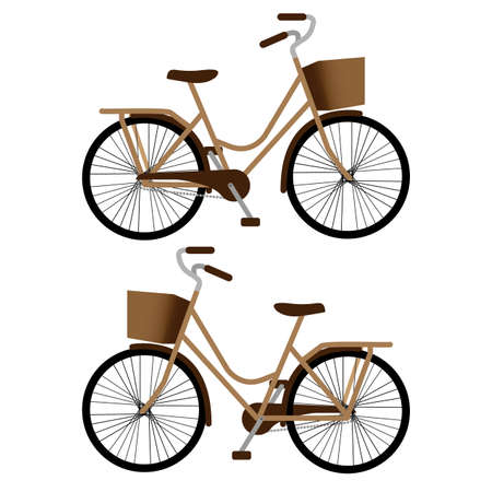 set of models of bicycles isolated icon design, vector illustration graphicのイラスト素材