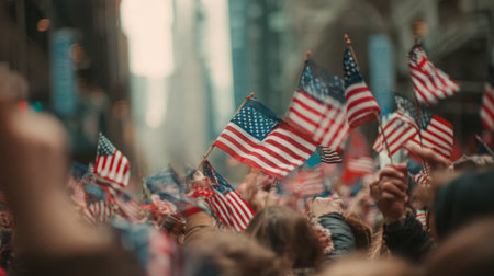 Independence day. Liberty enlightening the worldの素材