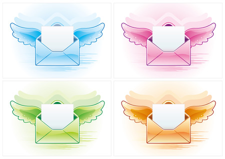 email  icon setのイラスト素材