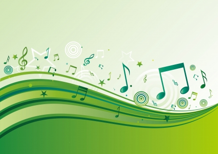 horisontal music bannersのイラスト素材