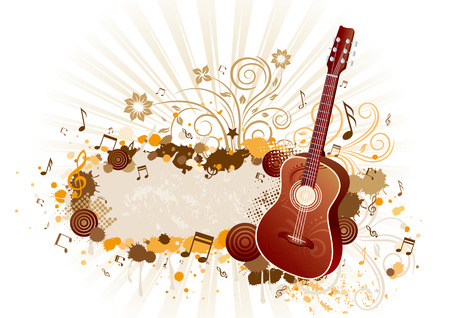 music themed design elementのイラスト素材