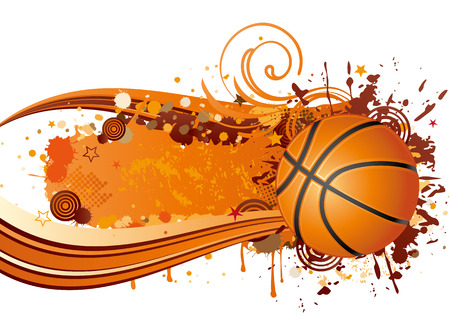 basketball design elementのイラスト素材