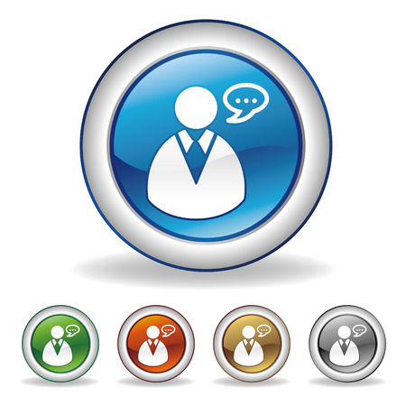 blog icon setのイラスト素材