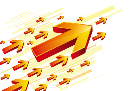 forward red arrowのイラスト素材