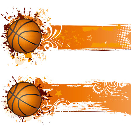 basketball design elementのイラスト素材