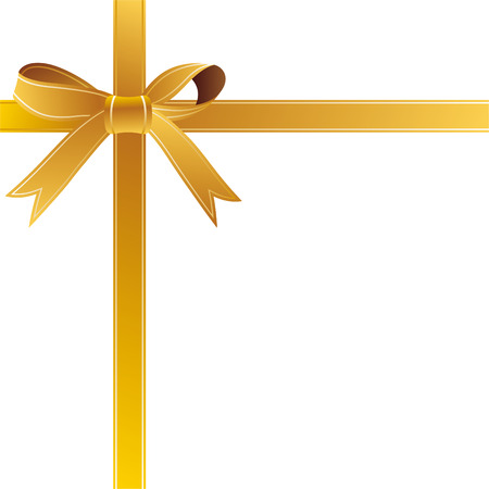 illustration-gold gift bowのイラスト素材
