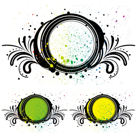 abstract design elementのイラスト素材