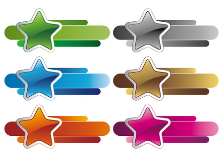 3d stars   design elementのイラスト素材