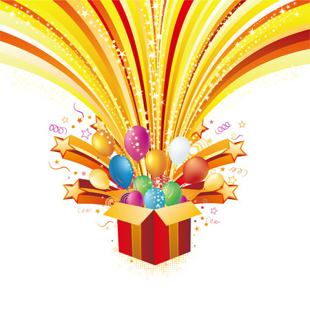 gift box and star,celebration backgroundのイラスト素材