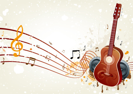 background of music themedのイラスト素材