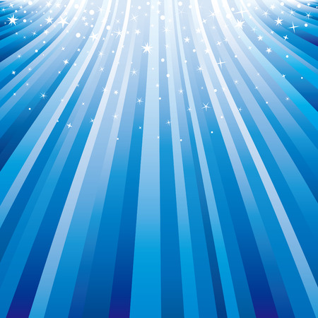 blue light and starry backgroundのイラスト素材