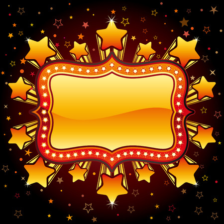  frame and explosion starのイラスト素材