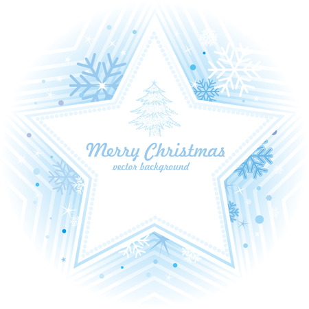 star and snowflake,christmas backgroundのイラスト素材