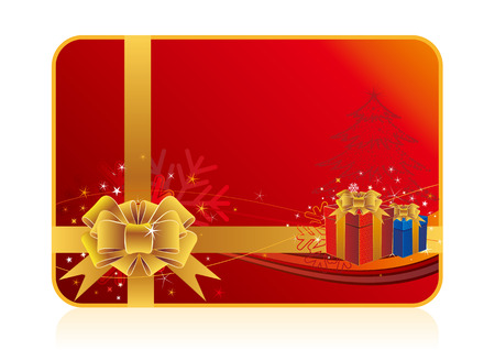 christmas celebration background,gift box and starのイラスト素材
