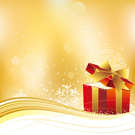 christmas celebration background and gift boxのイラスト素材