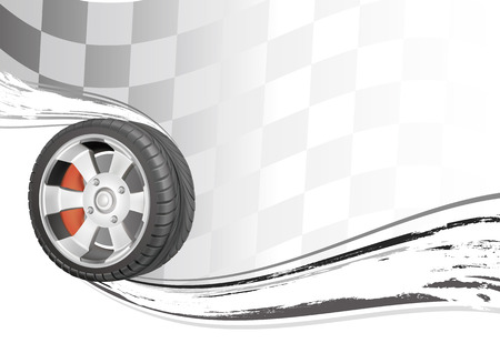   background of automobile raceのイラスト素材