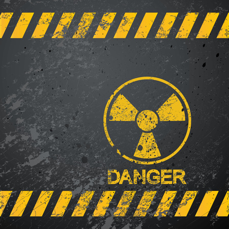 nuclear danger warning backgroundのイラスト素材