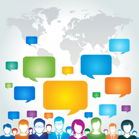 Global communication network conceptのイラスト素材