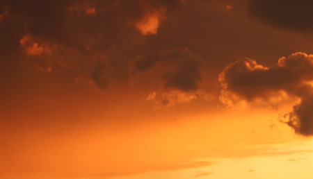 Sunset before the summer stormの写真素材