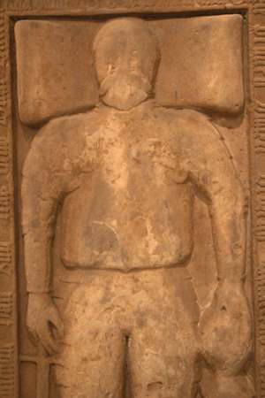 Historical statue face detailの写真素材