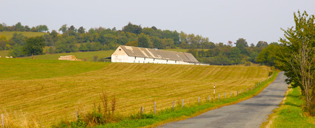 mountain landscape in the Sudetenlandの写真素材