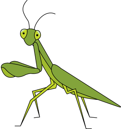 I just look like a bad bug!  Actually I am a friend to the gardener and make a great addition to a garden shirt.のイラスト素材