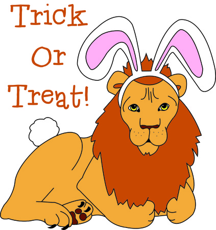 Looking for something a bit unexpected  Check out our lion in disguise.  Funny and a real conversation starter stitched on kids clothes or a pillow for your couch!のイラスト素材