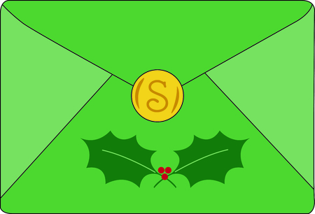 Send holiday cheers with this adorable Santa letter.のイラスト素材