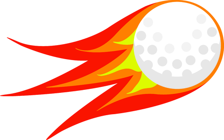 Golf is a great past time sport to enjoy playing with a group or on your own. This is the perfect design to add to a golf towel.のイラスト素材