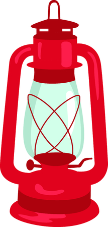 Camping is a fun activity to get away from the electronics and enjoy the outdoors.  Use this lantern image with your design.のイラスト素材