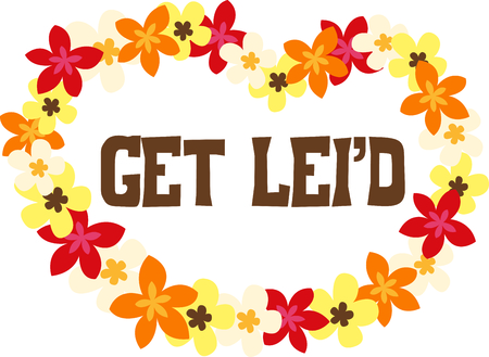 Come and visit the island of Hawaii!  Surfers and beach goers enjoy the tropical Hawaiian island as their travel destination.のイラスト素材