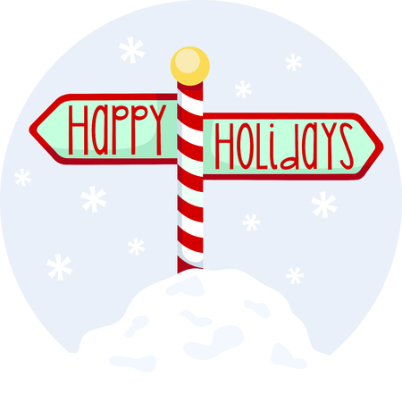 Get into the holiday spirit with your Christmas decorating.のイラスト素材