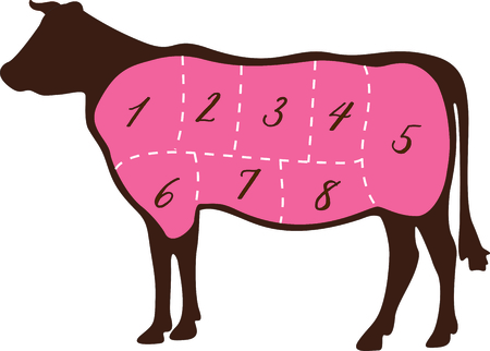 This image of a cow is perfect for your next project.のイラスト素材