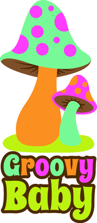 This is a beautiful mushroom is a perfect design for your summertime fun.のイラスト素材