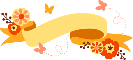 Get this beautiful floral banner for your next design.のイラスト素材
