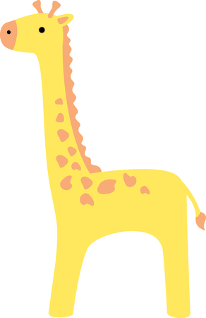 Get this giraffe image for your next design.のイラスト素材