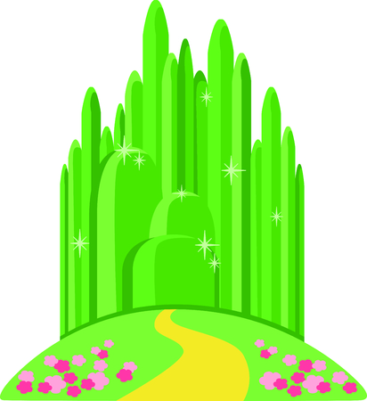 Get this emerald city image for your next design.のイラスト素材
