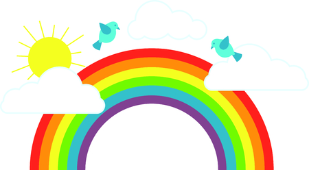 Get this rainbow image for your next design.のイラスト素材