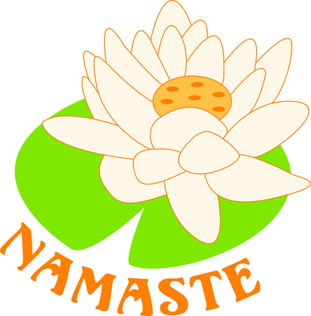 The lotus is a sacred Buddhist symbol.のイラスト素材