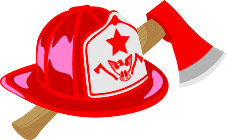 Firefighters work hard every day to risk their lives for others.  Show them how much you appreciate them.のイラスト素材