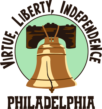 This Liberty Bell is the perfect design for Independence day.のイラスト素材
