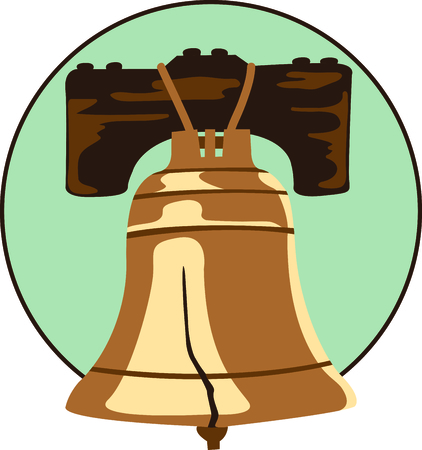 This Liberty Bell is the perfect design for Independence day.のイラスト素材