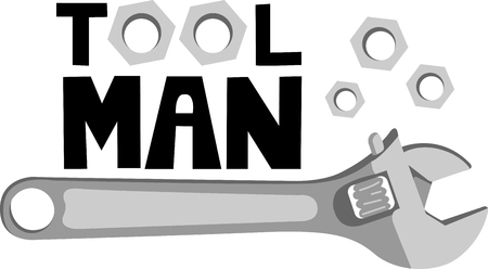 This wrench image is the perfect image for your next design.  Perfect for the handyman working on the honeydo list.のイラスト素材