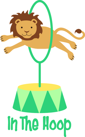 Get this circus lion image for your next design.のイラスト素材