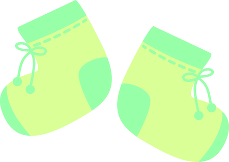 Planning a baby shower will not be complete without this adorable design.  Add it to your favorite items for party favors.  They will love it!のイラスト素材